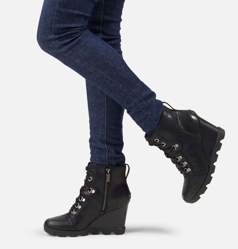 Sorel Dam Wedges Svarta - Joan Uptown™ Lace Bootie - SOZ-897610